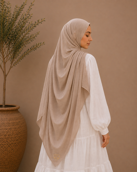Desert Dune solid color thin modal scarf