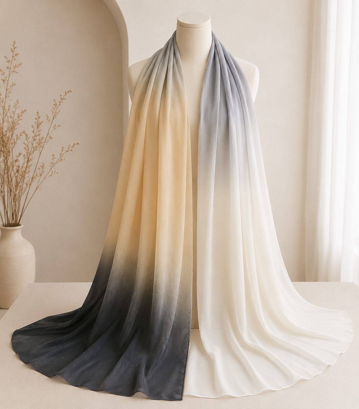 Veil of Dusk gradient chiffon hijab