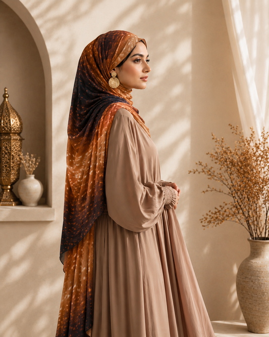 Fawn Veil printed liquid jersey hijab
