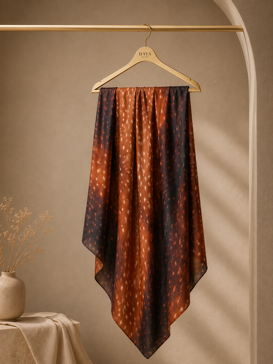 Fawn Veil printed liquid jersey hijab