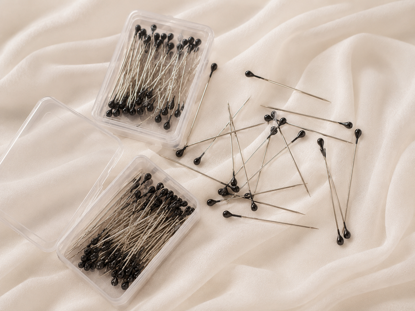 1" Hijab Pins - Black
