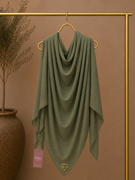 Cypress solid color thin modal scarf