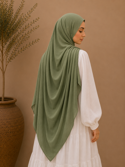 Cypress solid color thin modal scarf