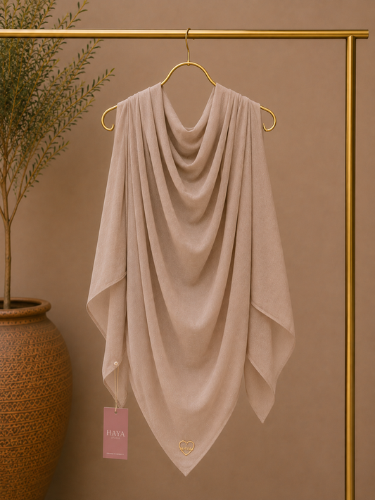Desert Dune solid color thin modal scarf