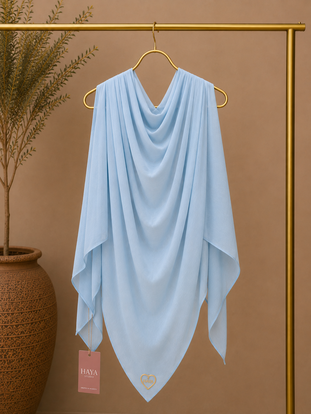 Sea Glass solid color thin modal scarf