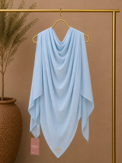 Sea Glass solid color thin modal scarf