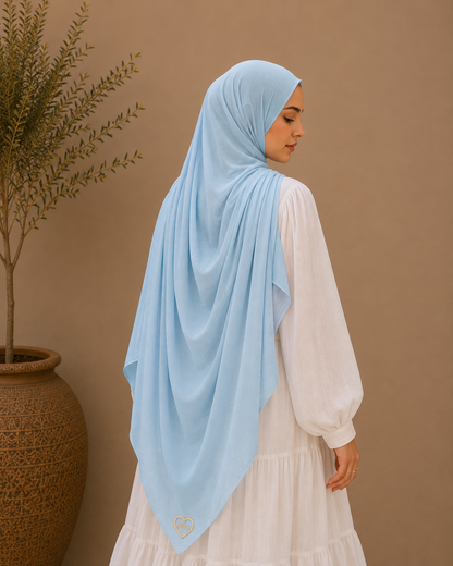 Sea Glass solid color thin modal scarf