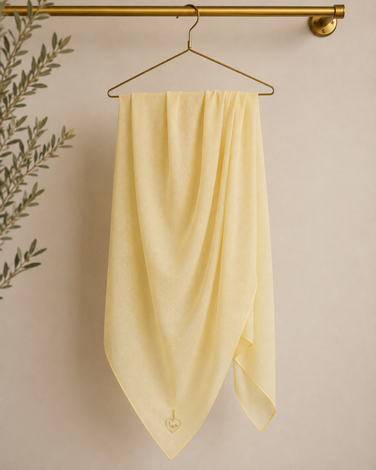 Sunlit Petal solid color thin modal scarf