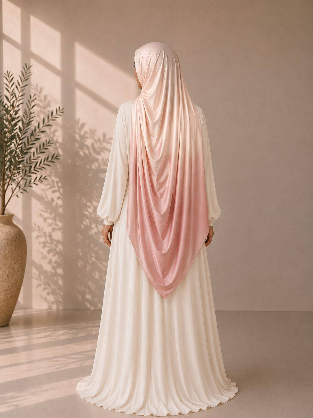 Petals and Peaches gradient liquid jersey hijab