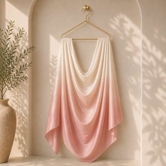 Petals and Peaches gradient liquid jersey hijab