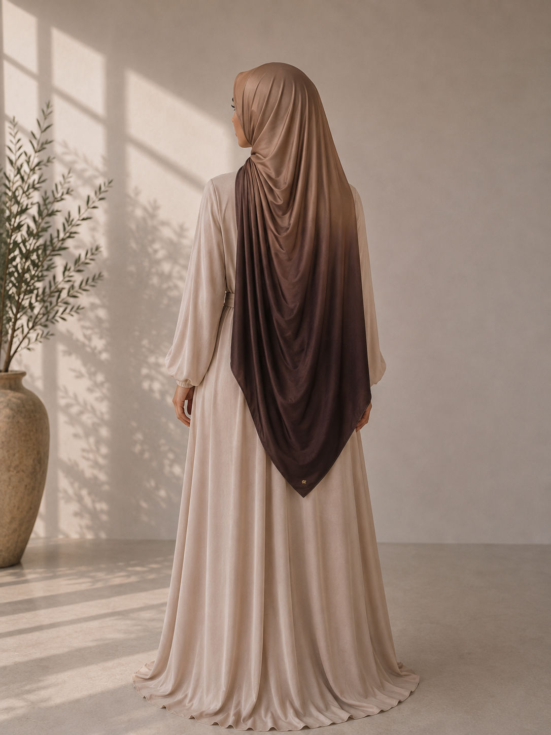 Sand Dunes gradient liquid jersey hijab
