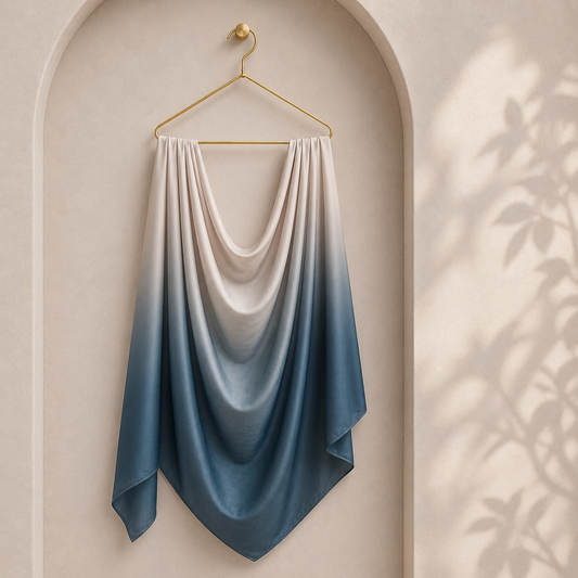 Sea Slate gradient liquid jersey hijab