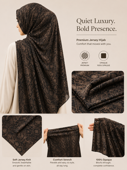 Shadow Veil soft cotton jersey hijab